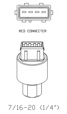 Comutator presiune aer conditionat 38936 NRF pentru CitroEn Xm CitroEn Zx CitroEn Xantia Peugeot 205 Peugeot 309 Peugeot 405 Peugeot 605 Peugeot 306 Peugeot 806