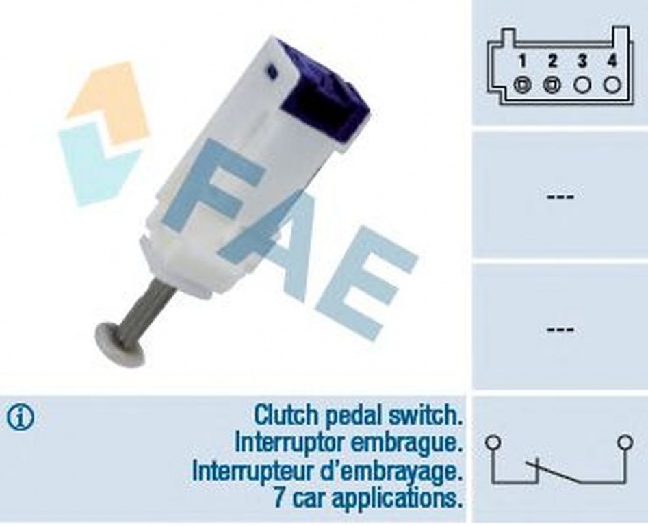 Comutator senzor ambreiaj tempomat FIAT LINEA 323 FAE 24792