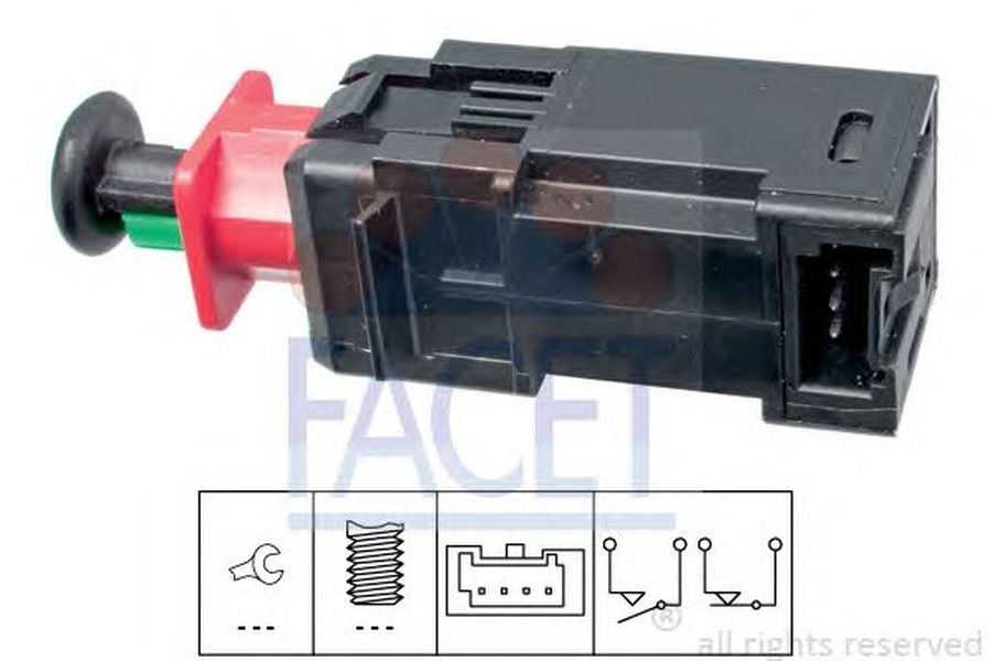 Comutator Stop Citroen NEMO caroserie AA FACET FA 7.1208