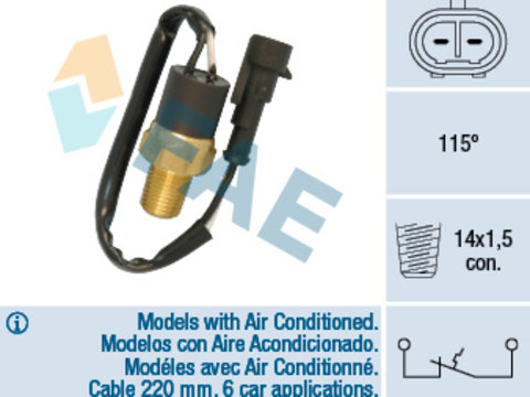 Comutator temperatura, racire (35841 FAE) FIAT