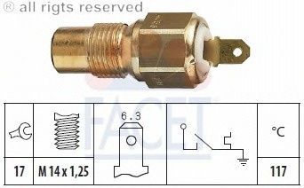 Comutator temperatura racire 7 4058 FACET pentru CitroEn Ax Peugeot 405 Rover 200 Rover 400 Peugeot 205 Peugeot 309