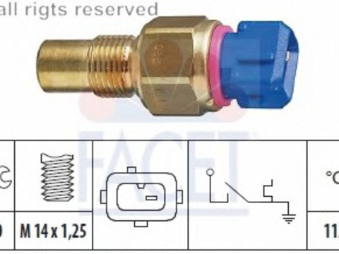 Comutator temperatura racire 7 4109 FACET pentru Peugeot Boxer CitroEn Xantia CitroEn Jumper CitroEn Relay