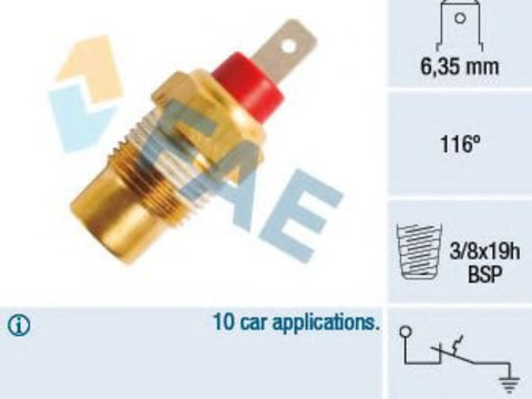 Comutator temperatura, racire HYUNDAI SATELLITE (1997 - 2016) FAE 35102