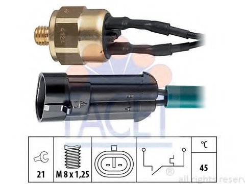 Comutator temperatura, racire IVECO DAILY II caroserie inchisa/combi (1989 - 1999) FACET 7.4124