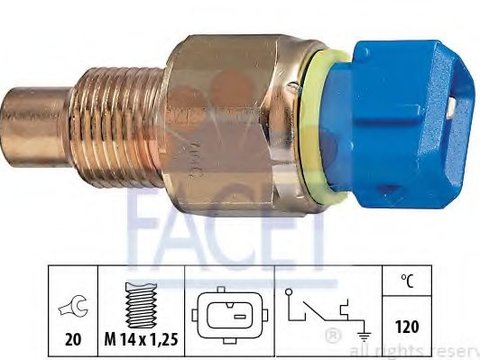 Comutator temperatura, racire PEUGEOT 106 Mk II (1) (1996 - 2016) FACET 7.4131