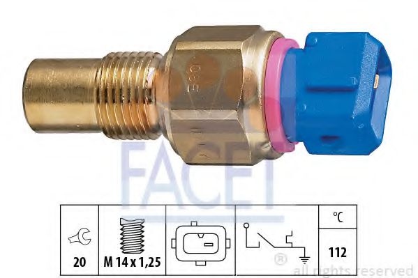 Comutator temperatura, racire SUZUKI BALENO (EG) (1995 - 2002) FACET 7.4109