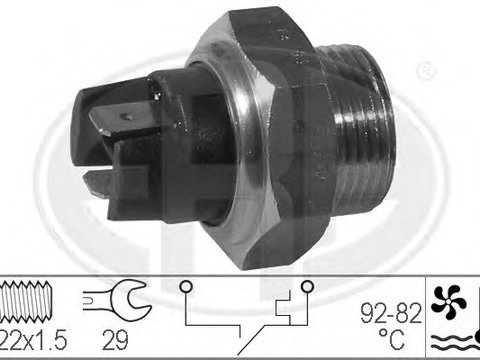 Comutator temperatura ventilator radiator 330169 ERA pentru Renault 4 Renault 5 Renault Le Renault Super Renault 20 Renault 21 Renault 25 Renault Espace Renault Express Renault Extra Renault Rapid Peugeot 505 Peugeot 305 Peugeot 504 Renault Master