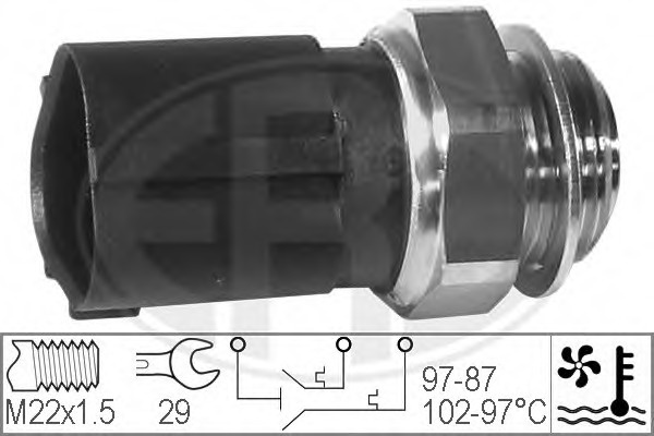 Comutator temperatura ventilator radiator 330230 E