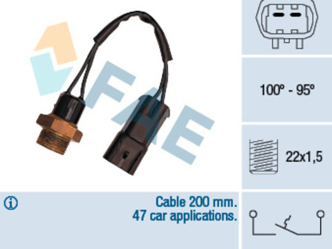 Comutator temperatura, ventilator radiator (36220 FAE) OPEL
