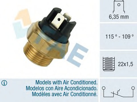 Comutator temperatura ventilator radiator 36280 FAE pentru Land rover Discovery Land rover Range rover Land rover Defender Mercedes-benz Vito Mercedes-benz V-class Land rover 90110