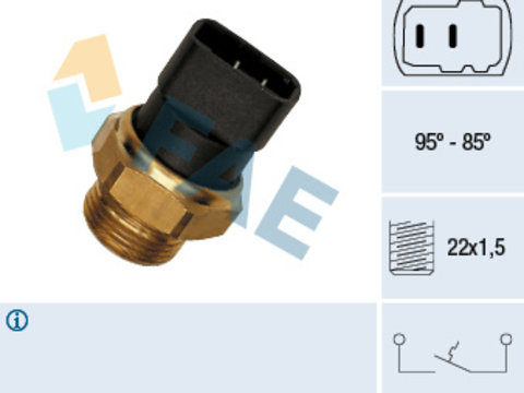 Comutator temperatura, ventilator radiator (37210 FAE) SEAT,SKODA,VW