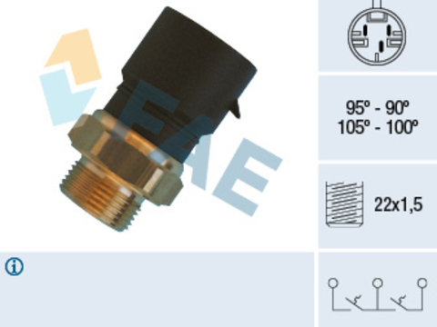 Comutator temperatura, ventilator radiator (38310 FAE) OPEL,VAUXHALL