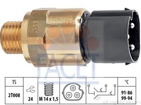 Comutator temperatura, ventilator radiator BMW Z3 (E36) (1995 - 2003) FACET 7.5617