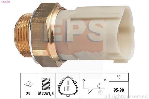 Comutator temperatura ventilator radiator EPS AUDI A3 (8L1) 1996-2003 - 1.850.262