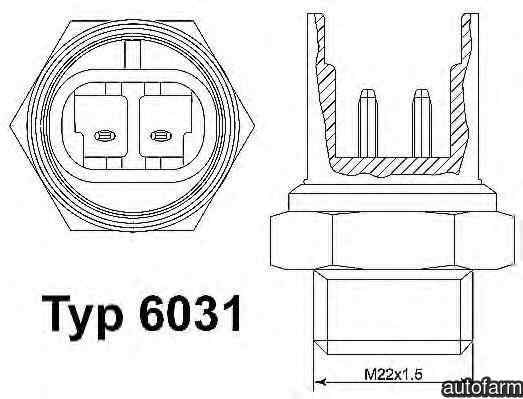 Comutator temperatura ventilator radiator FIAT SEI