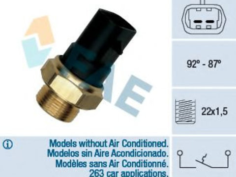 Comutator temperatura, ventilator radiator IVECO DAILY II autobasculanta (1989 - 1999) FAE 37220