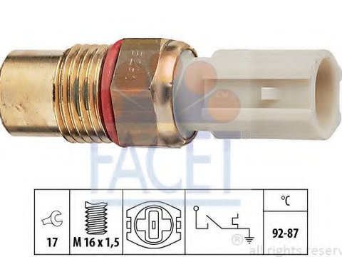 Comutator temperatura, ventilator radiator KIA MENTOR (FA) (1995 - 1997) FACET 7.5291
