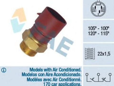 Comutator temperatura, ventilator radiator OPEL TIGRA (95_) (1994 - 2000) FAE 38040