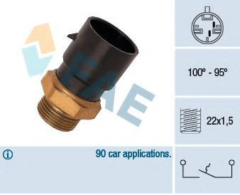 Comutator temperatura, ventilator radiator OPEL AS