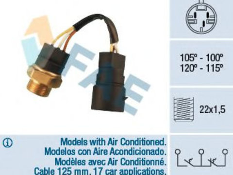 Comutator temperatura, ventilator radiator OPEL TIGRA (95_) (1994 - 2000) FAE 38220