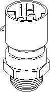Comutator temperatura, ventilator radiator OPEL COMBO (71_), OPEL VITA B (73_, 78_, 79_), OPEL ASTRA F (56_, 57_) - TOPRAN 202 357