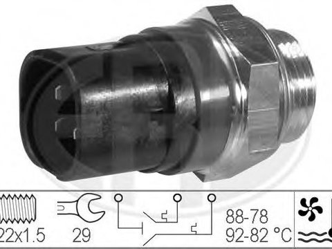 Comutator temperatura, ventilator radiator RENAULT MASTER II Van (FD) (1998 - 2016) ERA 330219