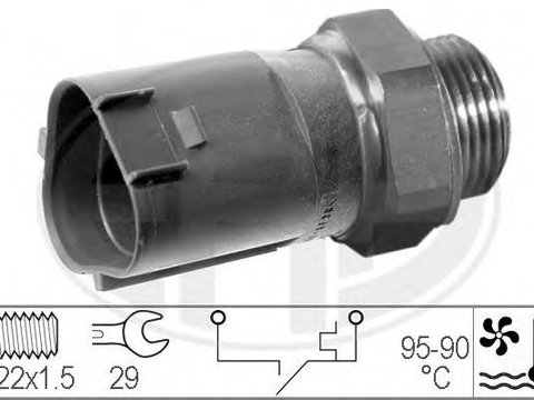Comutator temperatura, ventilator radiator SKODA OCTAVIA II (1Z3) (2004 - 2013) ERA 330199 piesa NOUA
