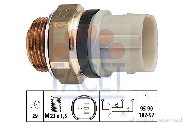 Comutator temperatura ventilator radiator SKODA OCTAVIA Combi (1Z5) - Cod intern: W20239604 - LIVRARE DIN STOC in 24 ore!!!