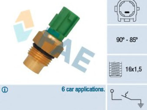 Comutator temperatura, ventilator radiator TOYOTA YARIS/VITZ (SCP1_, NLP1_, NCP1_) (1999 - 2005) FAE 36711