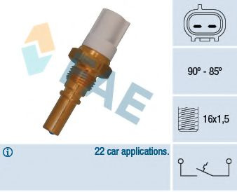 Comutator temperatura, ventilator radiator TOYOTA 