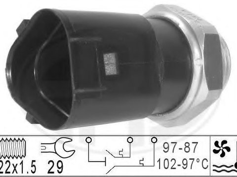 Comutator temperatura, ventilator radiator VW NEW BEETLE Cabriolet (1Y7) (2002 - 2010) ERA 330230