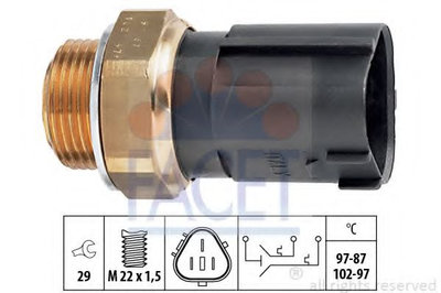 Comutator temperatura, ventilator radiator VW CADD