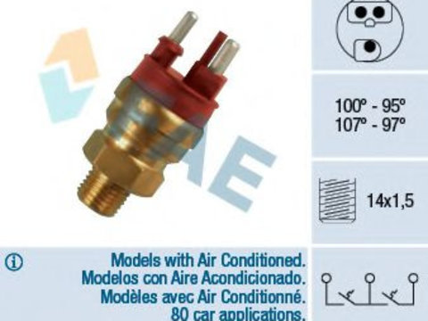Comutator temperatura, ventilator radiator MERCEDES M-CLASS (W163) (1998 - 2005) FAE 38120 piesa NOUA