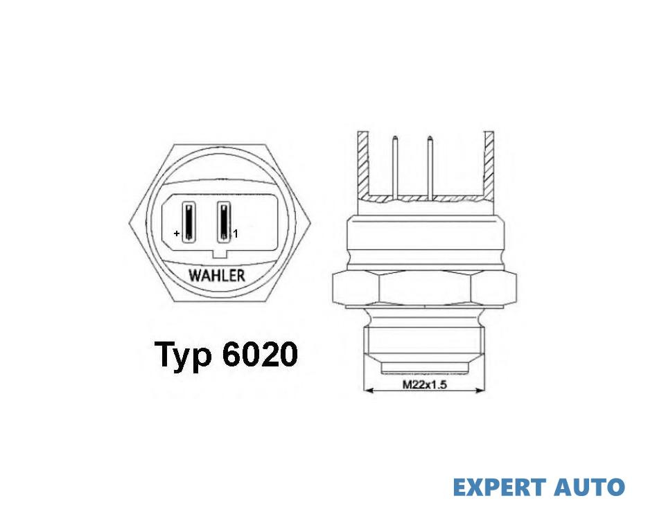 Comutator temperatura, ventilator radiator Volkswagen VW SCIROCCO (53B) 1980-1992 #8 191959481B