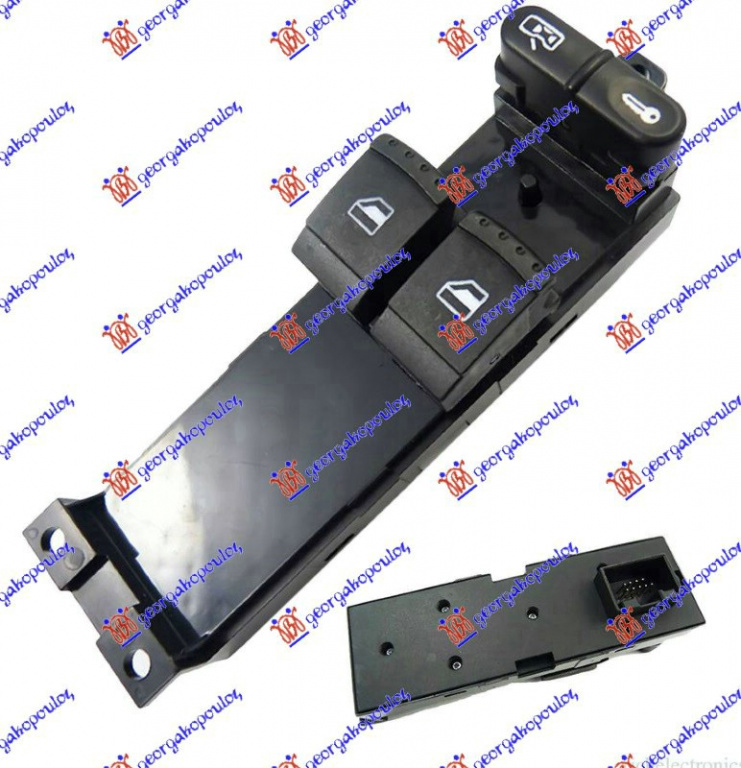 COMUTATOR USA FATA (6/9 PINI)(DUBLU) - SKODA OCTAVIA 4 97-10, SKODA, SKODA OCTAVIA 4 97-10, PEUGEOT, PEUGEOT EXPERT 07-16, INTERIOR, COMUTATOARE, 013607172