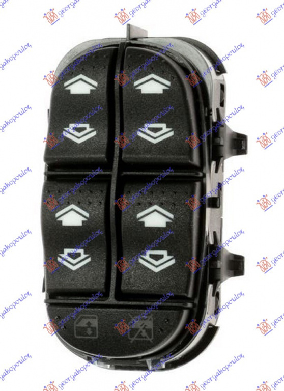 COMUTATOR USA FATA (DREPTUNGHIULAR)(11PINI) - FORD FOCUS 98-04, FORD, FORD FOCUS 98-04, PEUGEOT, PEUGEOT EXPERT 07-16, INTERIOR, COMUTATOARE, 014707179