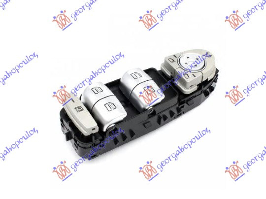 COMUTATOR USA FATA/OGLINDA (BAZA NEAGRA/BUTON ARGINTIU) (LUMINA ROSIE) (QUATERN) (3PIN) Stanga., PEUGEOT, PEUGEOT EXPERT 07-16, INTERIOR, COMUTATOARE, MERCEDES, MERCEDES GLC (X253/C253) SUV/COUPE 20-23, 545007172