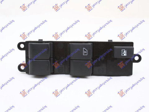 COMUTATOR USA FATA (Quatern) (CU BUTON LUMINI) (16pin), NISSAN, NISSAN P/U (D40) NAVARA 2WD-4WD 10-15, PEUGEOT, PEUGEOT EXPERT 07-16, Interior, Comutatoare, 584007174