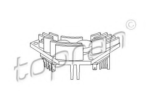 Comutator ventilator incalzire ventilatie 721 914 TOPRAN pentru CitroEn Ax CitroEn Xm CitroEn Zx CitroEn Xantia Peugeot 405 Peugeot 605 Peugeot 106 Peugeot 406 CitroEn Saxo CitroEn Berlingo