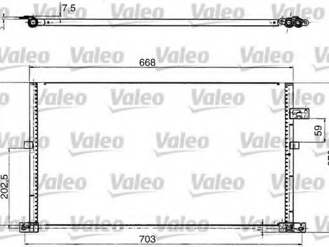 Condensator 817657 VALEO pentru Ford Mondeo