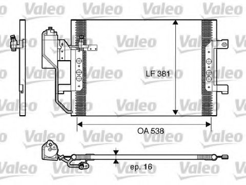 Condensator 817659 VALEO pentru Mercedes-benz A-class Mercedes-benz Vaneo
