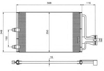 Condensator climatizare 35149 NRF pentru CitroEn X