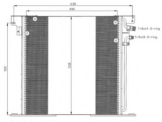 Condensator climatizare 35305 NRF pentru Mercedes-