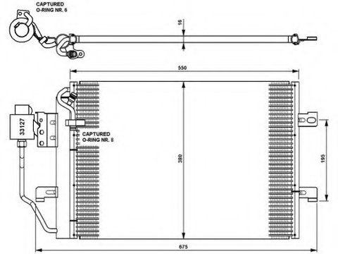 Condensator climatizare 35309 NRF pentru Mercedes-benz A-class