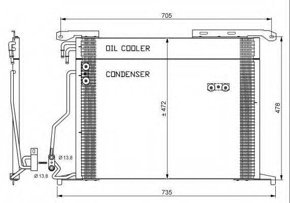 Condensator climatizare 35578 NRF pentru Mercedes-benz S-class Mercedes-benz Cl-class Mercedes-benz Sl