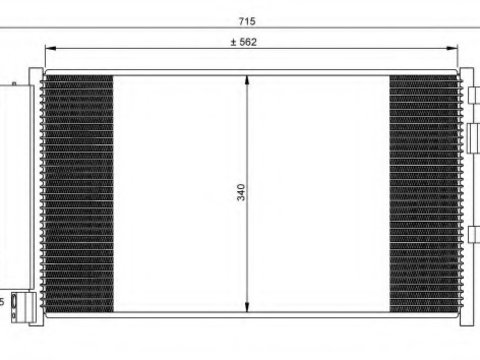 Condensator climatizare 35751 NRF pentru Iveco Daily