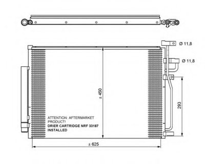 Condensator climatizare 35775 NRF pentru Opel Anta