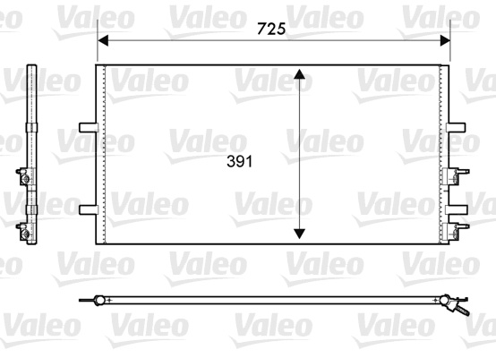 Condensator, climatizare (814087 VALEO) FORD,FORD AUSTRALIA