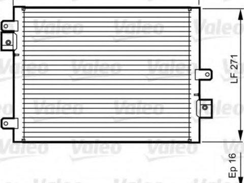 Condensator climatizare 814167 VALEO