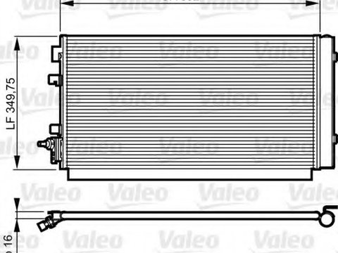 Condensator climatizare 814187 VALEO pentru Renault Megane Renault Gran Renault Fluence Renault ScEnic Renault Grand